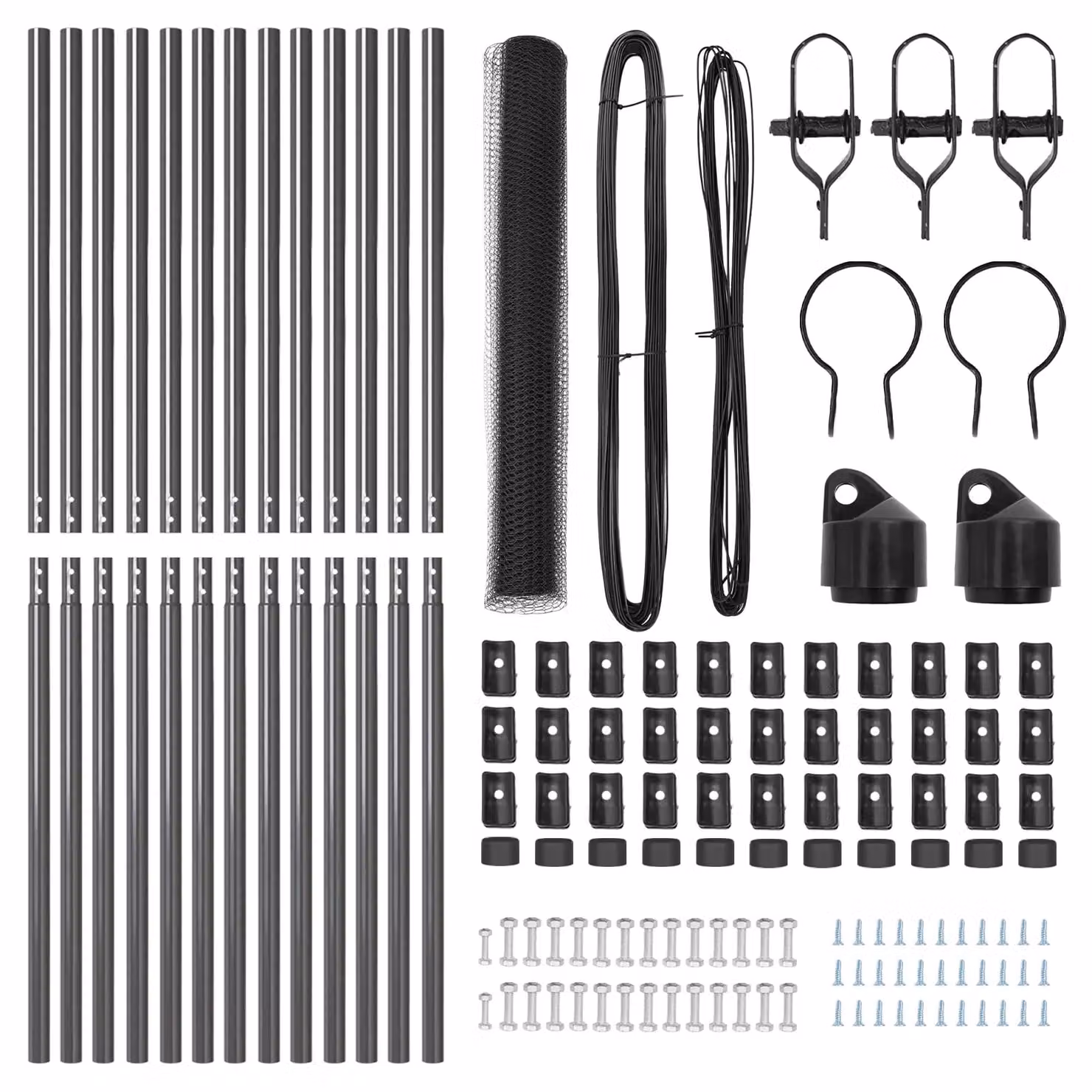 Berkfield Home Set of 2 Grey Steel Fencing Panels, 25 x 1.2 m – 3