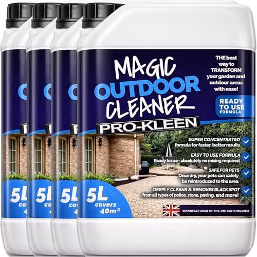 Pro-Kleen Magic Outdoor Cleaner Black Spot Remover Spray and Leave Cleaner, 4 x 5L – 1