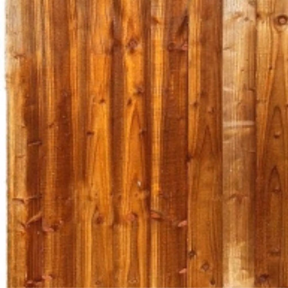 Bedsland Dome Garden Gate Wooden Feather Edge Pedestrian Door, Brown, W: 60 cm, H: 90 cm