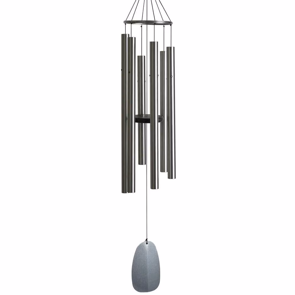 Woodstock Chimes Large Silver Outdoor Wind Chime – 3