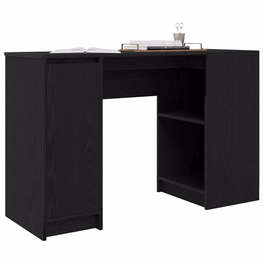 Berkfield Home Modern Secretary Desk in Black Oak, W/D/H: 120 x 42 x 76 cm – 3