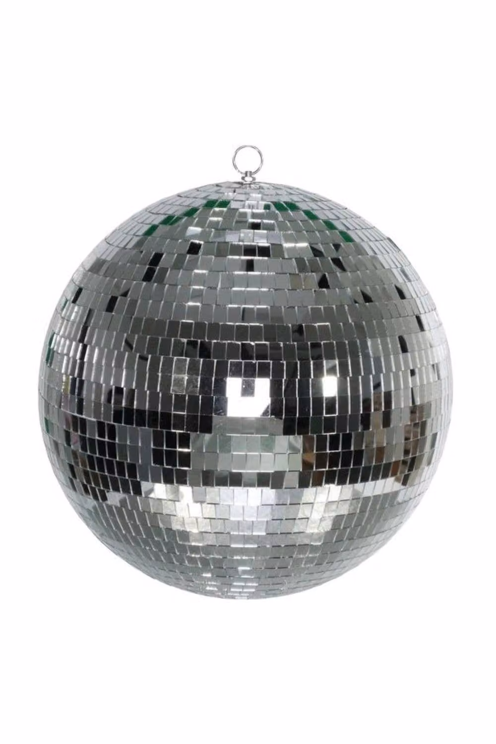 KDMD Silver Disco Bauble Glass Christmas Ornament, Diameter: 40 cm – 2
