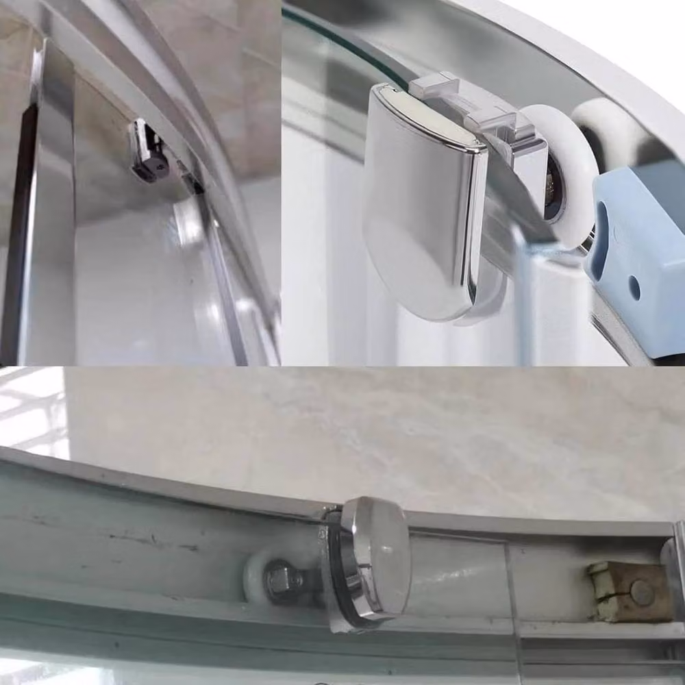 SPETLEK 2x Twin Shower Screen Door Rollers in Silver – 3