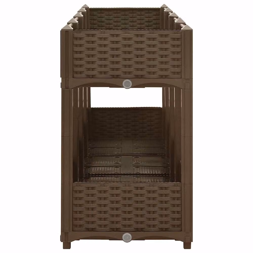 Berkfield Home Brown Polypropylene Raised Bed W/D/H: 160 x 40 x 71 cm – 3
