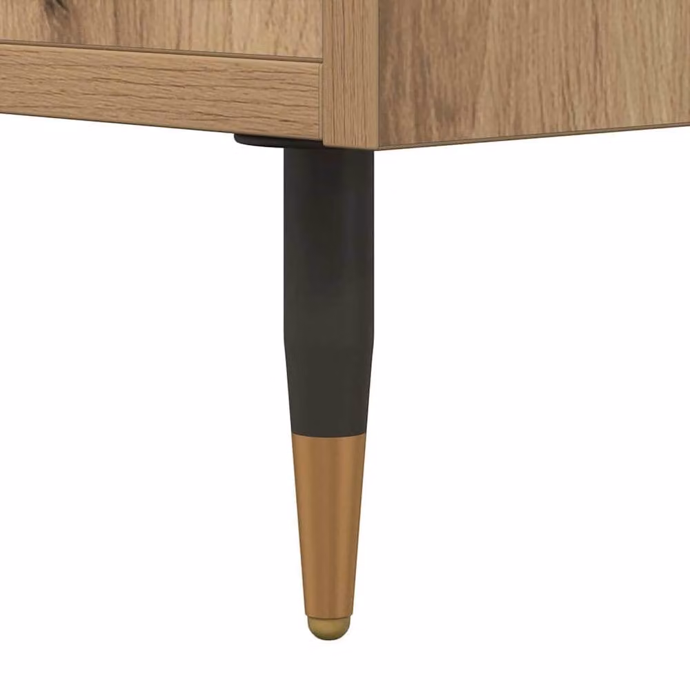 Berkfield Home Artisan Oak Coffee Table in Brown, W: 60 cm, D: 50 cm, H: 36.5 cm – 3