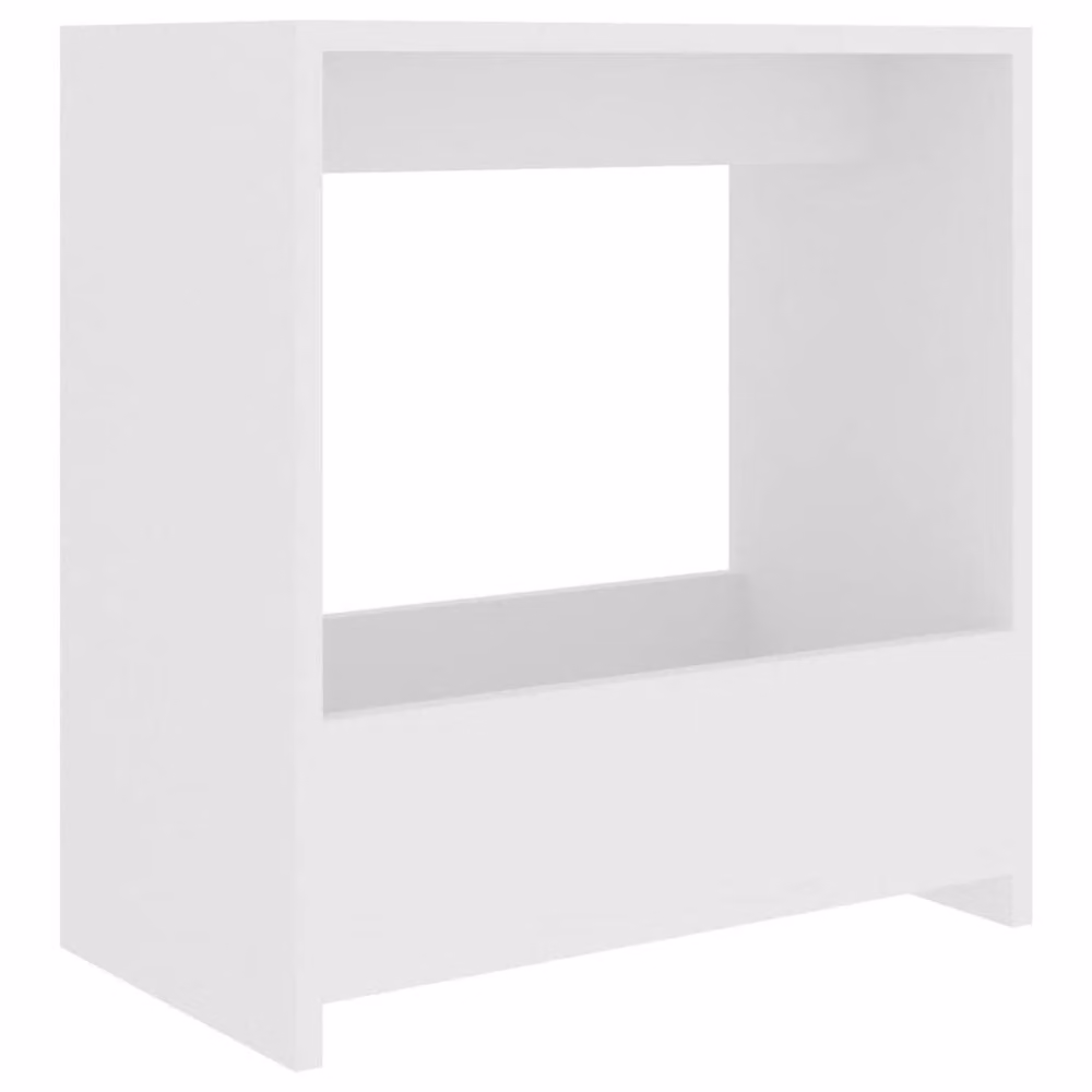 Berkfield Home Modern White Side Table in MDF, W/D/H: 50 x 26 x 50 cm – 2