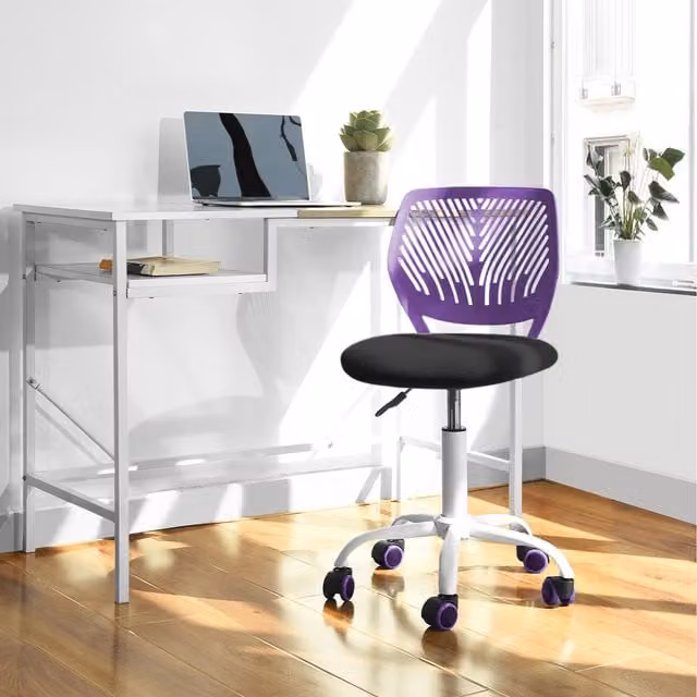 Core Products Retro Swivel Task Chair for Teenagers in Purple
