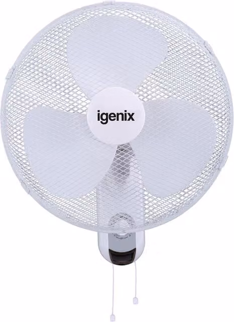 Igenix 16 inch Wall Mounted Fan in White