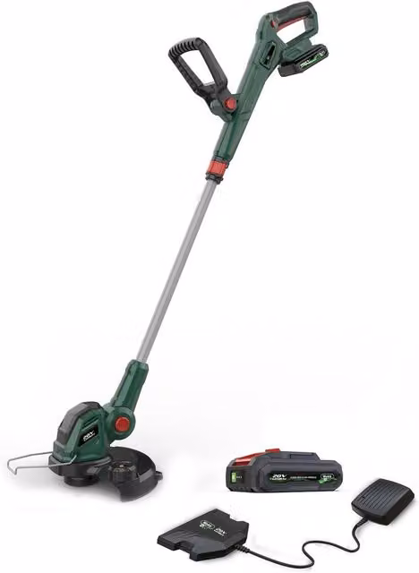 Webb 20V Cordless Grass Trimmer with 2Ah Battery and Charger, Green, 30cm Cutting Width – 1