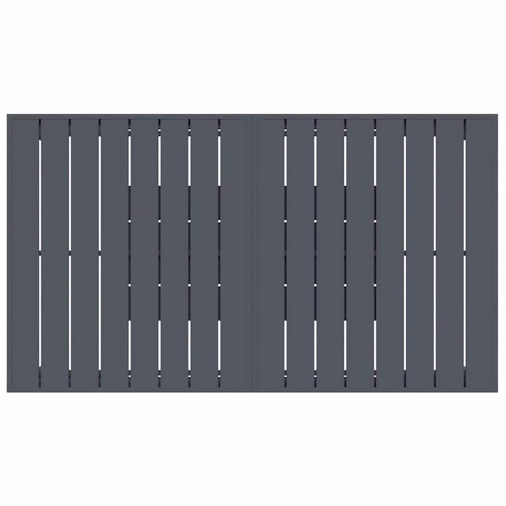 Berkfield Home Large Expandable Rectangular Garden Table in Matt Dark Grey Powder Coated Aluminium – 5