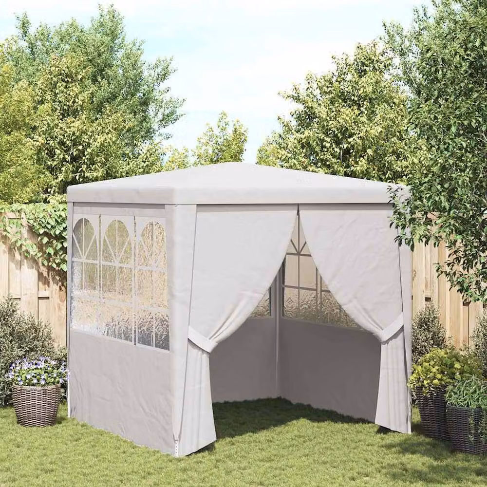 Berkfield Home Professional Party Tent with Side Walls, White, W: 200 cm, D: 200 cm, H: 240 cm – 2