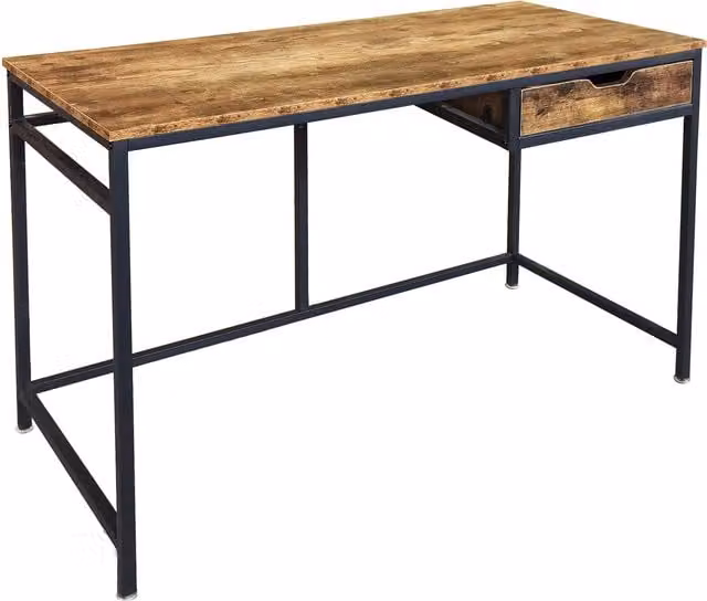 MDA Designs Modern Writing Desk in Black and Brown