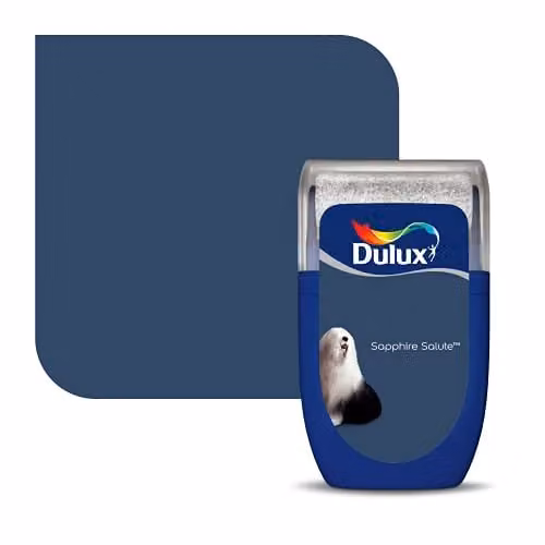 Dulux Sapphire Salute Matt Blue Tester Paint, 30 ml