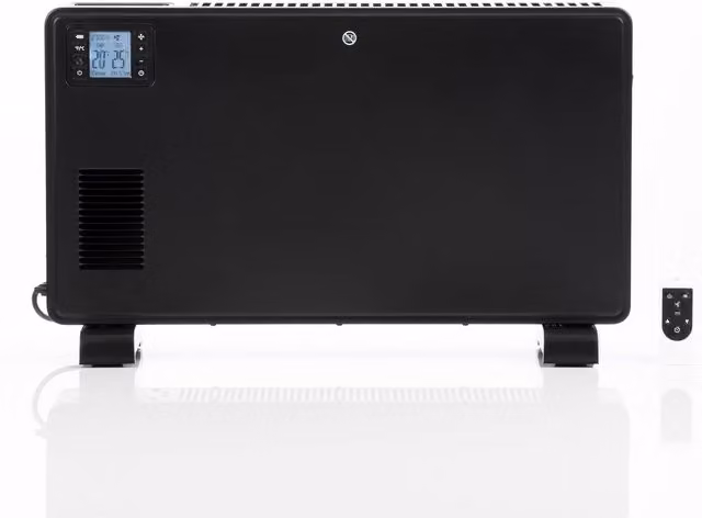 Daewoo 2300W Electric Convector Heater with Remote Control, LCD Display and Timer, Black – 1