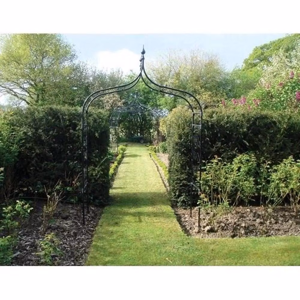 Kelvenix Metal Garden Arch in Black – 4