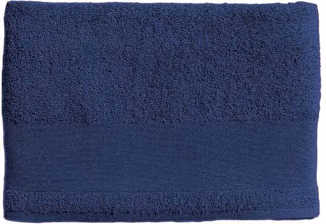 SOL'S Island 30 Navy Blue Cotton Terrycloth Guest Towel with Hanging Loop – 1