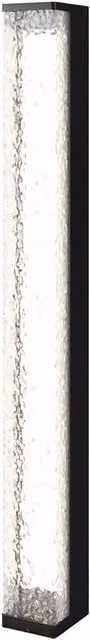 Netlighting Floeva LED Outdoor Bollard in Black with 3000K Warm White Light and IP65 Rating – 1