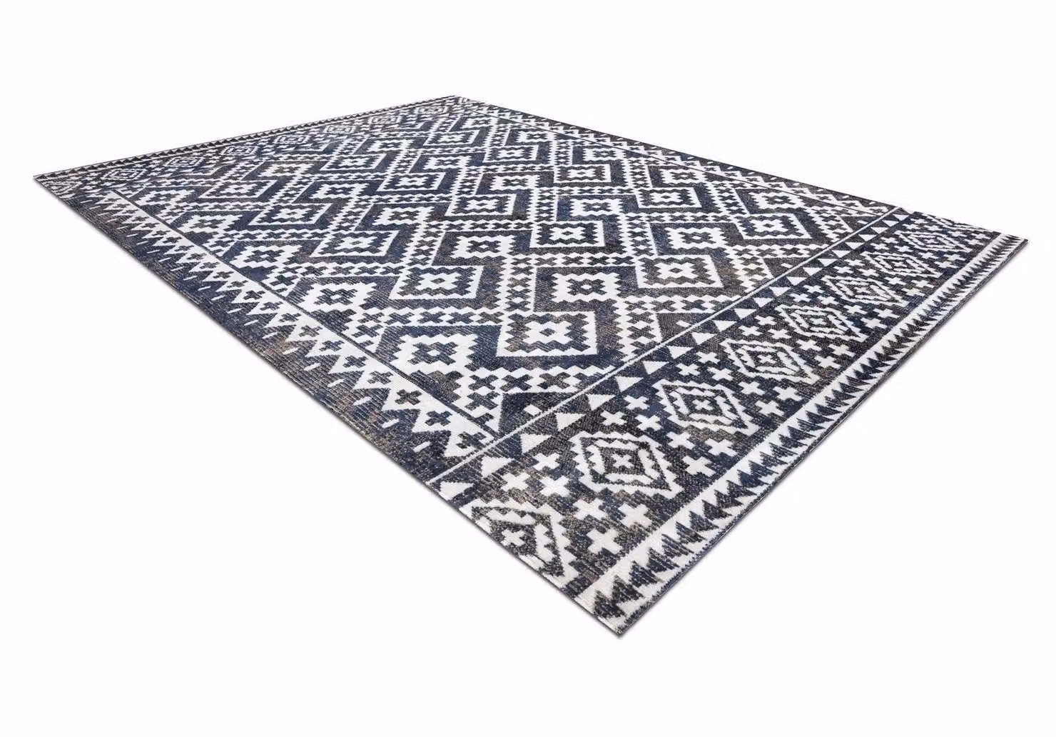 RugsX Mundo Geometric Grey Rug, W: 160 cm, D: 220 cm – 2