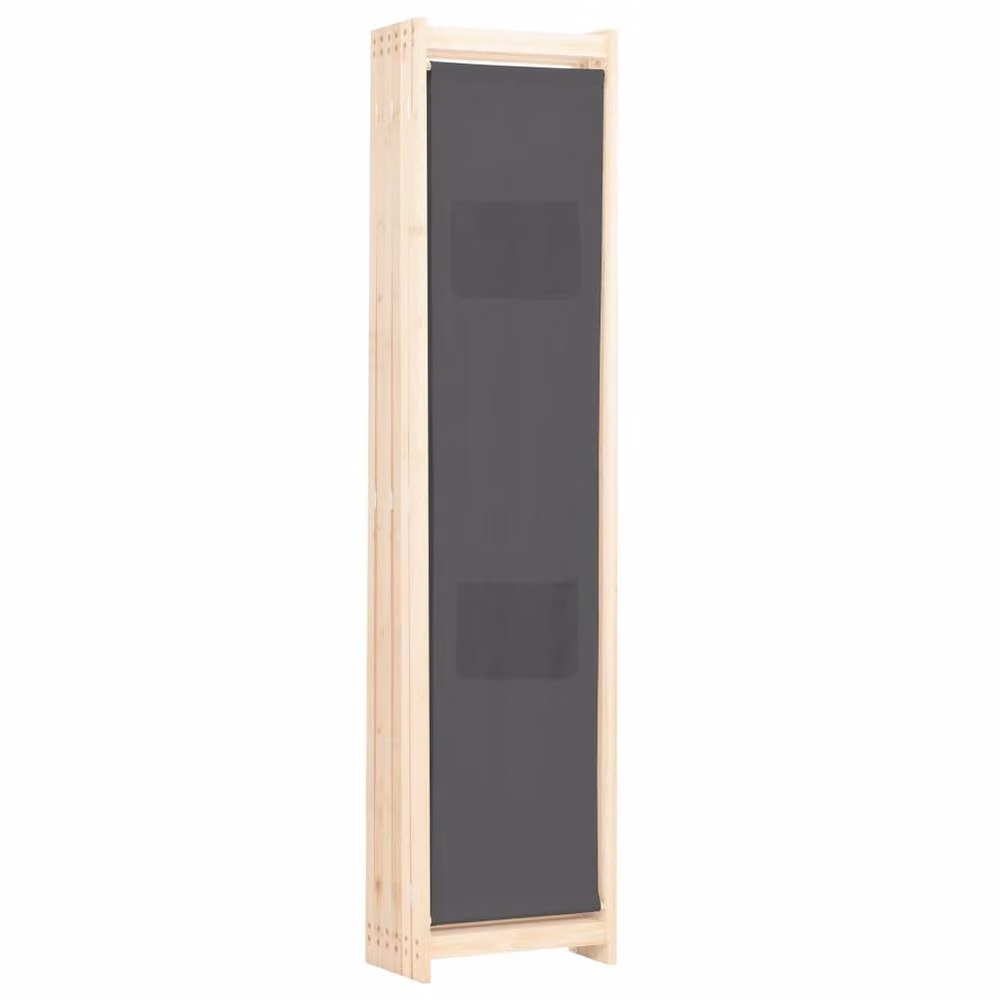 Berkfield Home 6-Panel Fabric Room Divider in Grey, W/D/H: 240 x 170 x 4 cm – 3