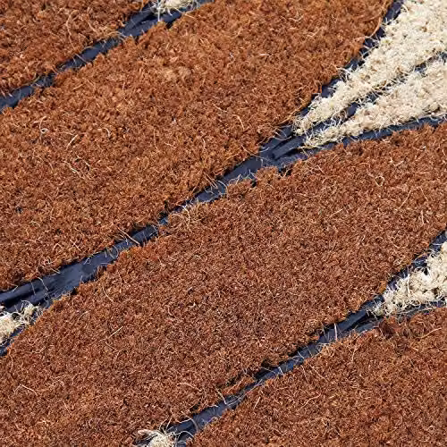 Coco&Coir Palm Cluster Natural Coir Entrance Door Mat, Brown, W: 75 cm, D: 45 cm, H: 1.5 cm – 4