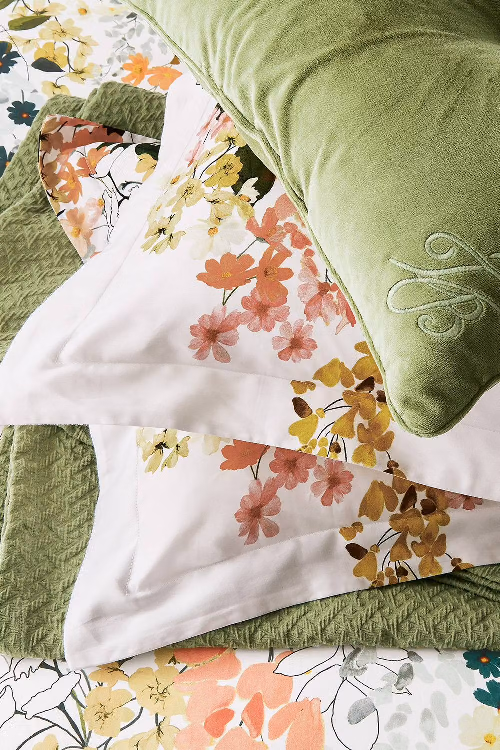 Ted Baker Wisteria Reversible Cotton Mako Satin Duvet Cover and Pillowcase Set, Multicolour, W/D/H: 200 x 200 cm – 4