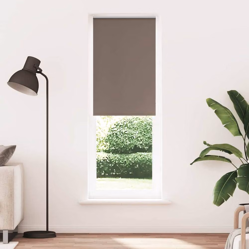 Berkfield Home Blackout Roller Blind, Brown Polyester, W: 70 cm, H: 210 cm – 2