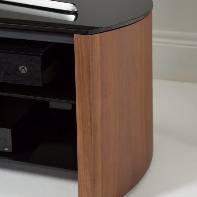 Alphason Finewoods Modern TV Cabinet in Light Oak, Width: 110 cm