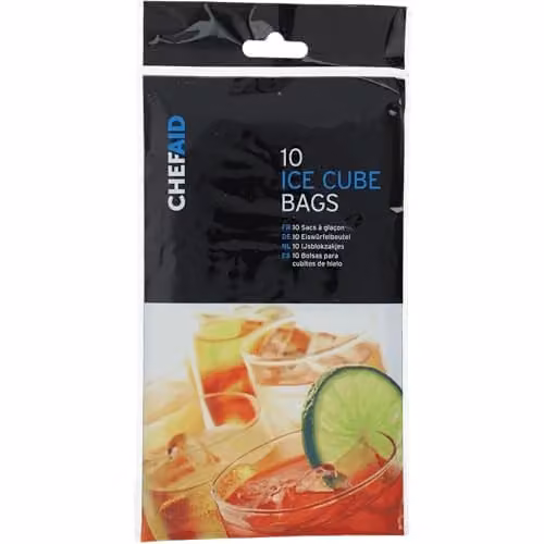 Chef Aid Black Freezable Ice Cube Bags, Pack of 1