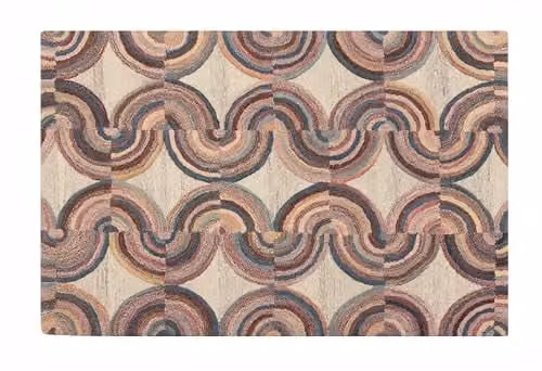 Esselle Home Radiant Isabella Multicolour Geometric Wool Rug, W/D/H: 200 x 290 cm – 1