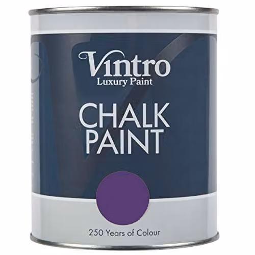 Vintro Royal Purple Chalk Paint with Ultra Matt Finish, 1 Litre