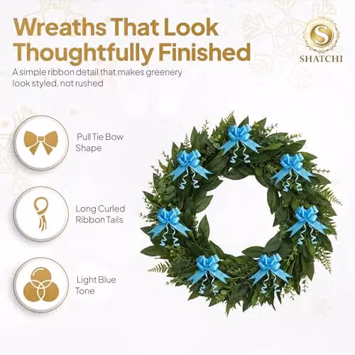 Shatchi 10pcs Pale Blue Pull Bows for Gift Wrapping and Decorations – 2