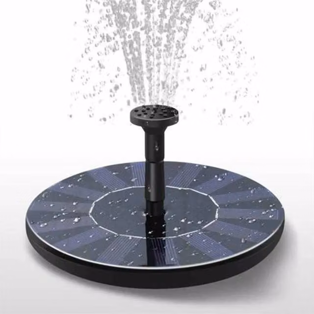 NESTLUNE Black Fountain Pump for Garden Pools, Ponds, and Aquariums, 1.8W-250L/H