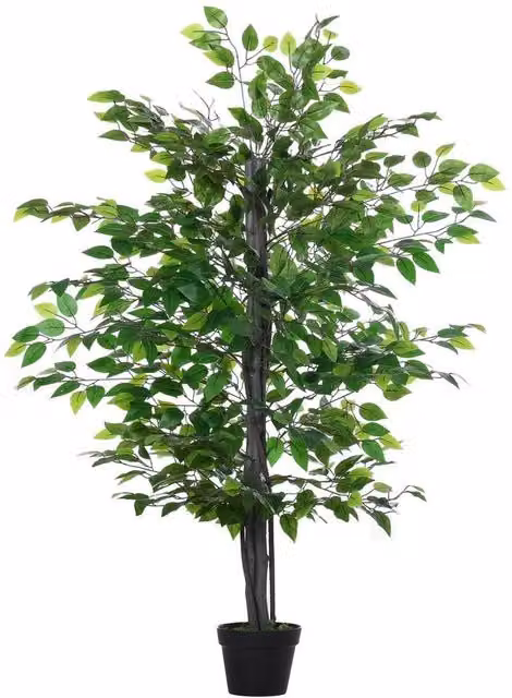 NESTLUNE Artificial Green Banyan Tabletop Faux Decor Tree