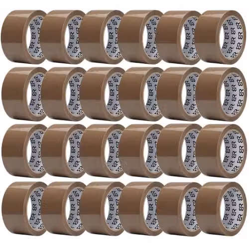 Aquarius Brown Packing Tape, 24 Rolls, Width: 4.8 cm, Length: 66 m – 1