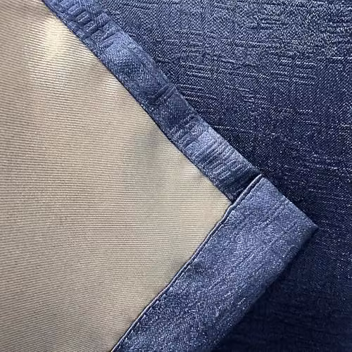Enhanced Living Plain Textured Thermal Blue Eyelet Curtains, W: 229 cm, H: 274 cm – 3