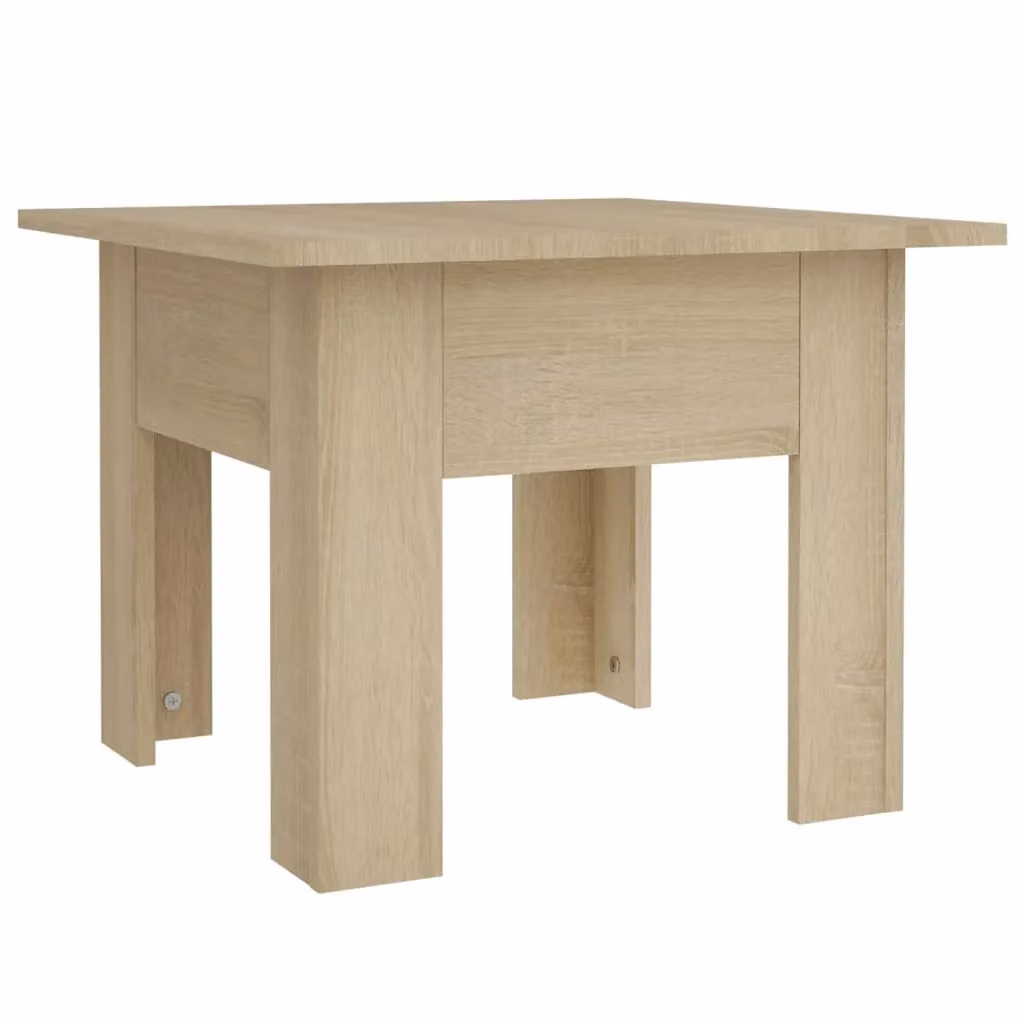 Berkfield Home Sonoma Oak Coffee Table in Brown, W/D/H: 55 x 55 x 42 cm – 2
