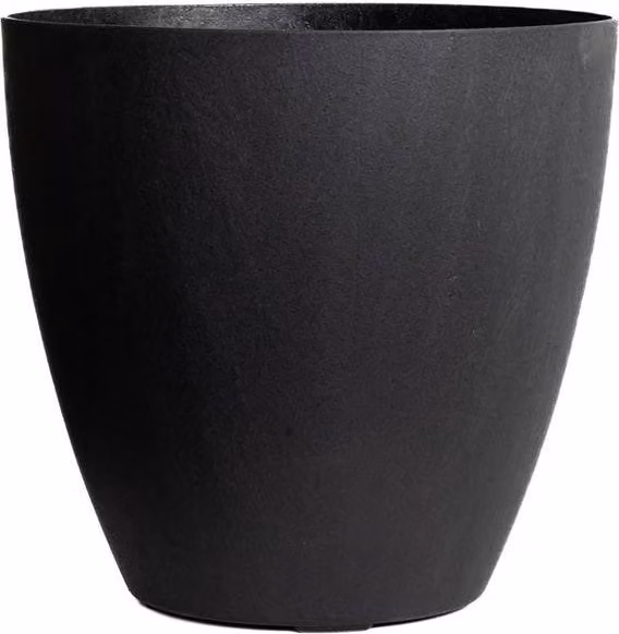 Spetlek Madison Smooth Large Plant Pot, Black – 1