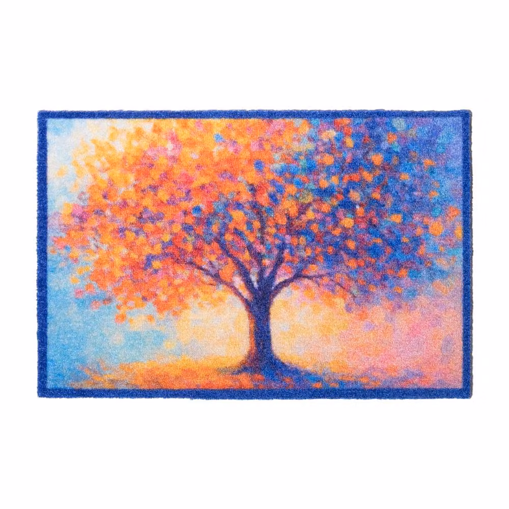 Artsy Mats Tree of Life Washable Non-Slip Indoor Doormat, Multicolour, W: 50 cm, D: 80 cm – 2