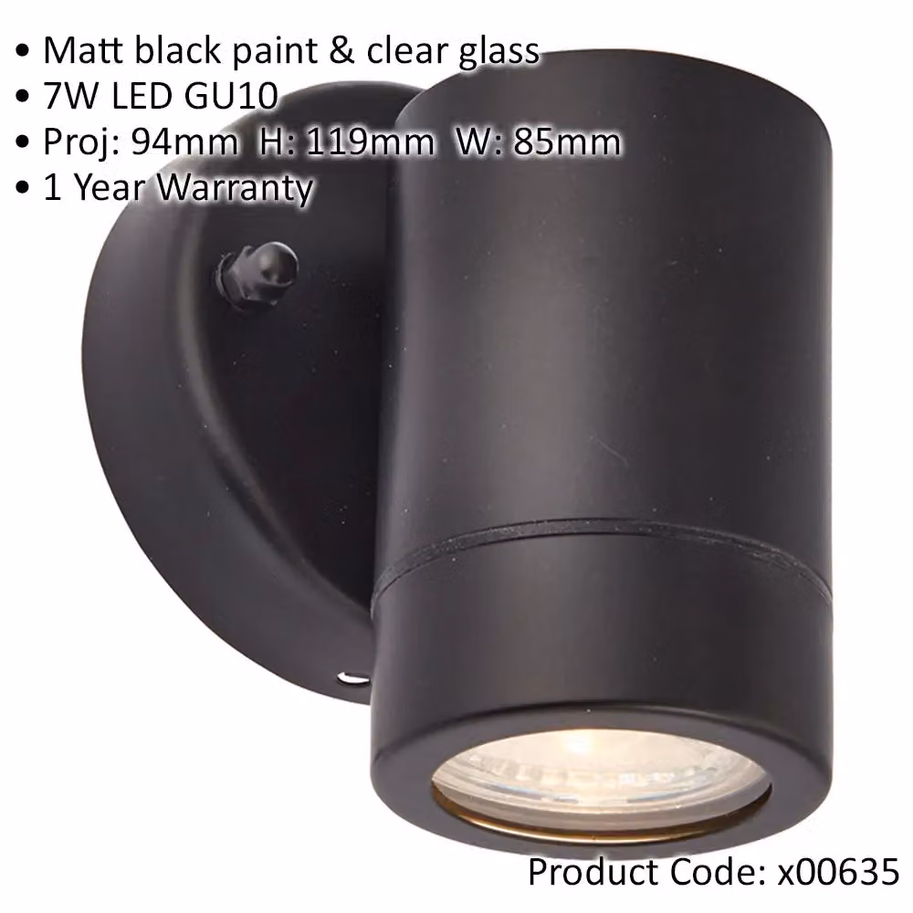 Loops 4 Pack Dimmable Outdoor IP44 Recessed LED Downlight, Matt Black and Transparent Glass – 2