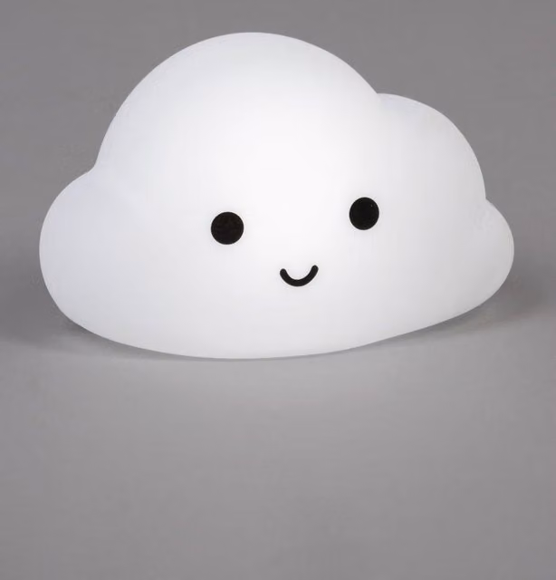 BHS Lighting Glow Cloud Silicone Wall Night Light in White – 1