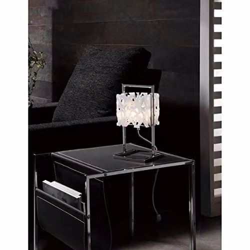 Netlighting Tokio Table Lamp G9 in Gloss White and Polished Chrome – 2