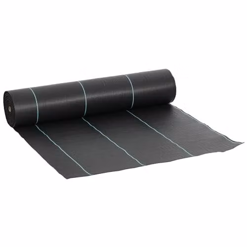 Outsunny Heavy Duty Weed Control Membrane Ground Cover, Black, W: 200 cm, L: 90 cm – 1