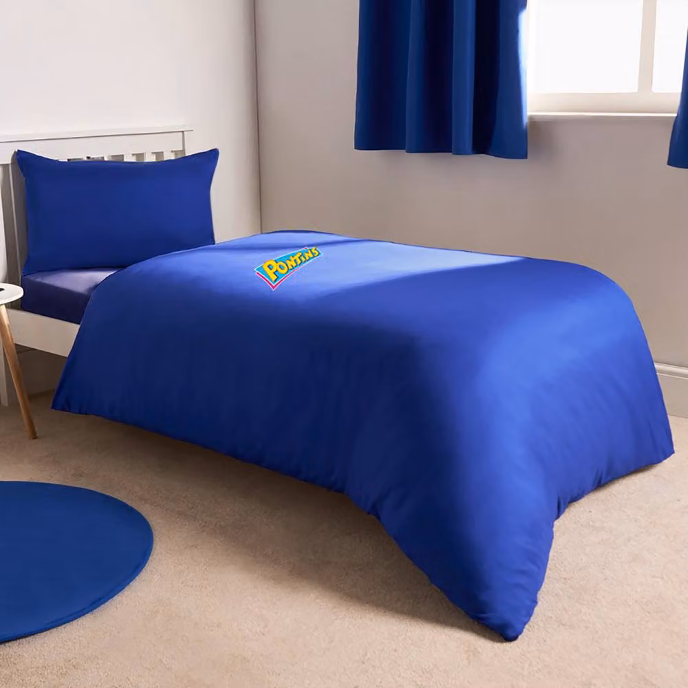 Simpa 3-Piece Reversible Single Duvet Bedding Set in Maritime Blue – 2