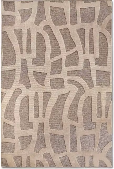 Villeroy & Boch 1879 Therese Short Pile Polyester Rug in Brown, W: 160 cm, L: 230 cm