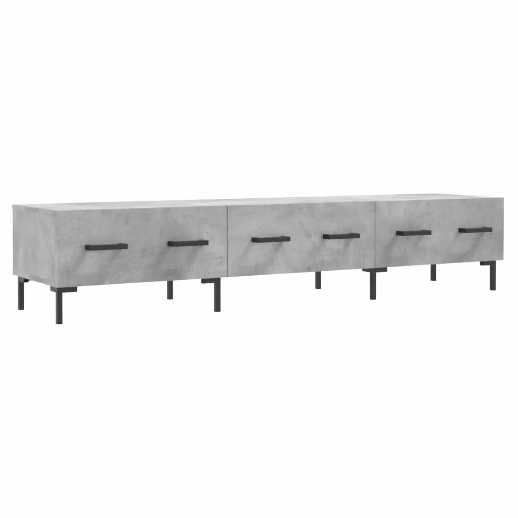 Berkfield Home Industrial TV Cabinet in Concrete Grey, W/D/H: 150 x 36 x 30 cm – 2