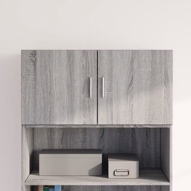 Berkfield Home Wall Mounted Grey Sonoma Cabinet, W/D/H: 80 x 42.5 x 40 cm – 1