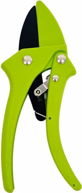 My Garden Non Slip Handle Ratchet Secateurs - Green