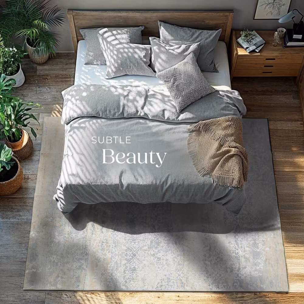 tectake Dalia Washable Abstract Rug in Beige, Black and Grey, W: 160 cm, D: 230 cm – 3
