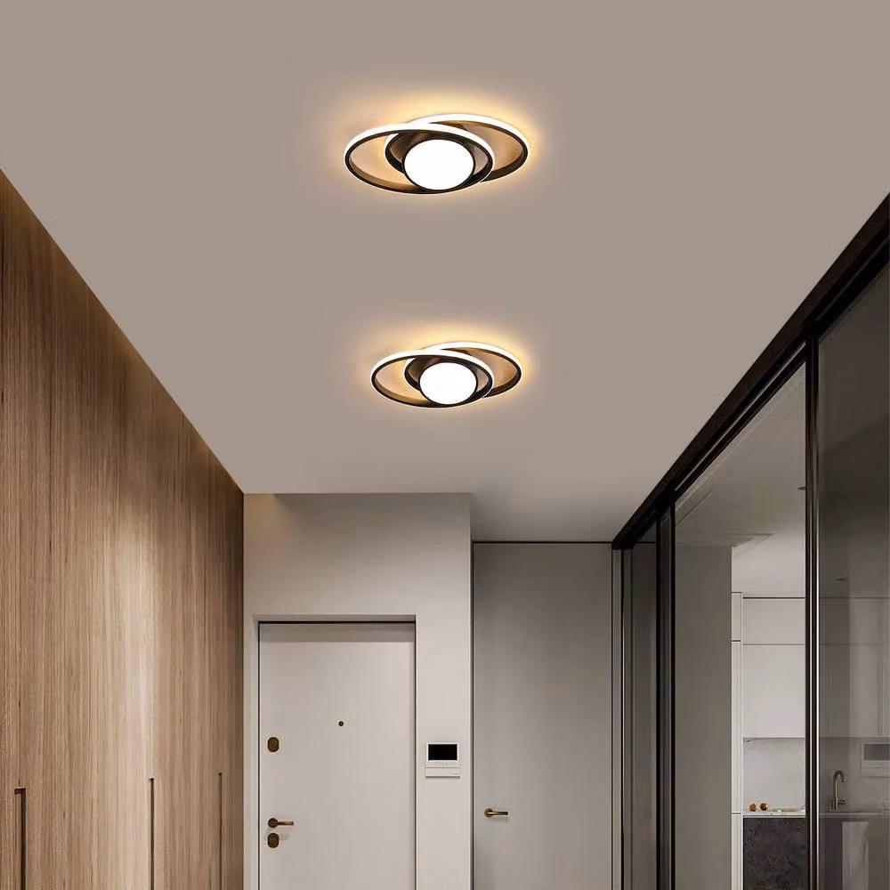 Pheashine Modern Round LED Ceiling Light, 39W, Warm White 3000K, Black and White – 4