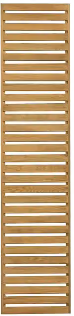 Forest Garden Brown Wood Slatted Wall-Mounted Trellis Support, H: 30 cm, W: 5 cm